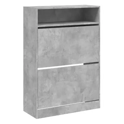 (concrete grey, x x cm) vidaXL Shoe Cabinet with Flip-Drawers Shoe Storage Shelf Shoe Rack Cupbo