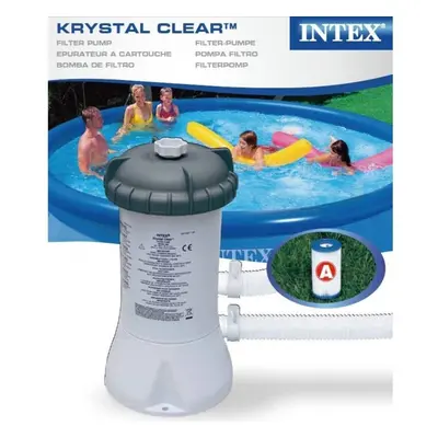 Intex Krystal Clear Swimming Pool Filter Pump & Cartridge for 8ft/10ft/12ft Pool