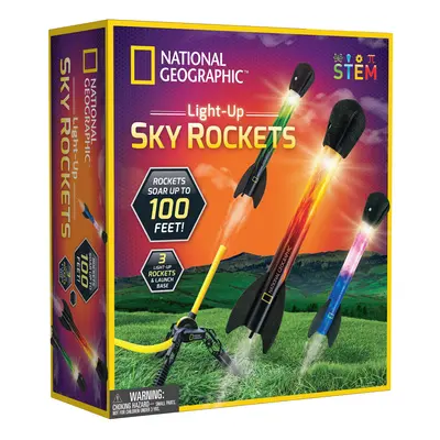 Air Rocket Toy - LED Rocket Launcher for Kids, Stomp and Launch Light Up, Air Powered, Rockets u