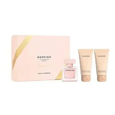 Narciso Rodriguez Cristal Gift Set 50ml EDP Spray + Body Lotion 50ml + Shower Gel 50ml