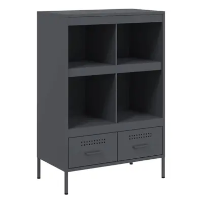 (anthracite) vidaXL Highboard Sideboard Side Cabinet Cupboard Anthracite Cold-rolled Steel