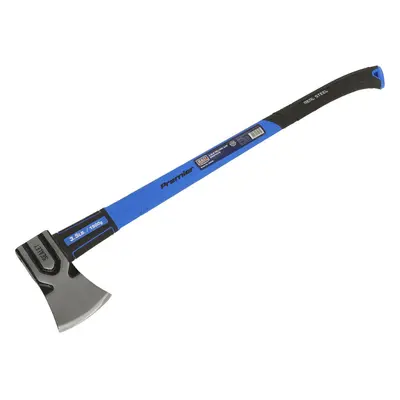 3.5lb Felling Axe - Drop Forged Carbon Steel - Fibreglass Shaft - Tree Cutting