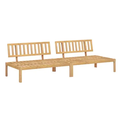 vidaXL Garden Pallet Middle Sofas Outdoor Pallet Sofa pcs Solid Wood Acacia