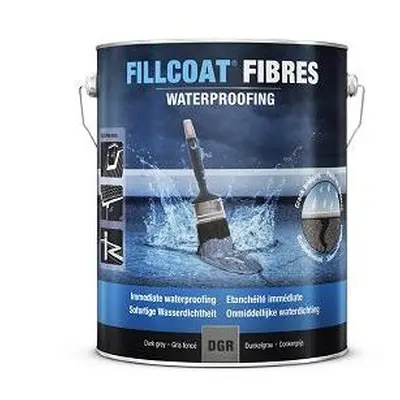 Rust-oleum 26.LGR.5 Fill coat Fibres, Instant Waterproofing In Any Weather, Light grey