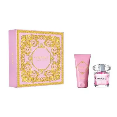 Versace Bright Crystal Pcs Set: Oz Eau De Toilette Spray + 1.7 Body Lotion (Hard)