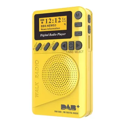 Pocket DAB Digital Radio Mini DAB+ With MP3 Player FM LCD Display