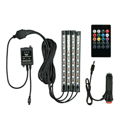 Car Interior RGB Led Strip Lights IP65 Waterproof Music + Controller