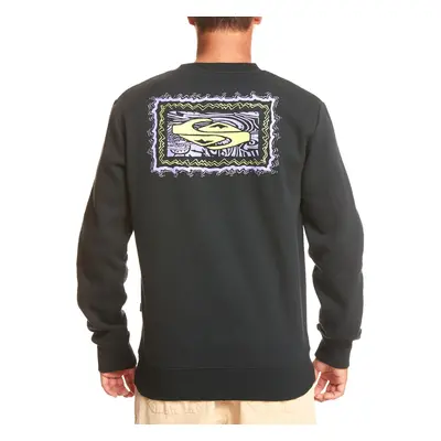 (M, Black) Quiksilver Mens Surf The Earth Crew Neck Sweater Jumper Sweatshirt Top