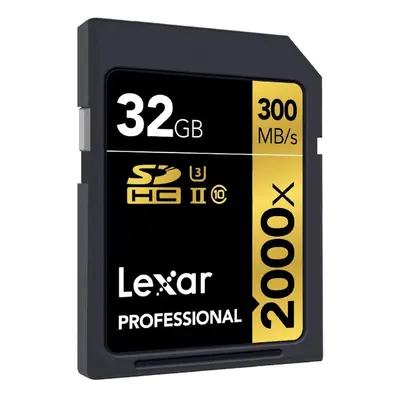 Lexar SD Professional C10 UHS-II U3 2000X 300MB/s Memory Card 32GB