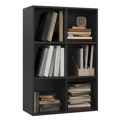 HOMCOM Cubic Cabinet Bookcase Storage Shelves for Home Office, Black