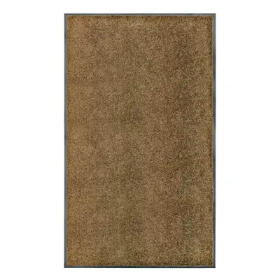 vidaXL Doormat Washable Brown Home Garden Barrier Entrance Rug for Front Door