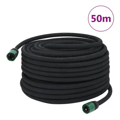 (with accessories, m) vidaXL Garden Soaker Hose Weeping Pipe Drip Hose Irrigation Pipe Black Rub