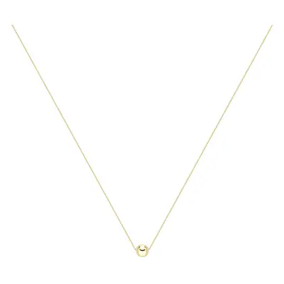 Jewelco London 9ct Yellow Gold Newton's Cradle Ball Trace Chain Necklace 17" 43cm - CNNR02151-17