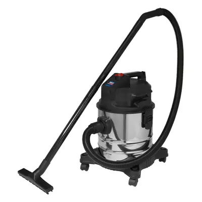 1000W Wet & Dry Vacuum Cleaner - 20L High Impact Metal Drum - Low Noise - 230V