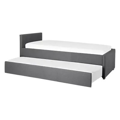 Trundle Bed MARMANDE x cm (EU Single) Fabric Dark Grey