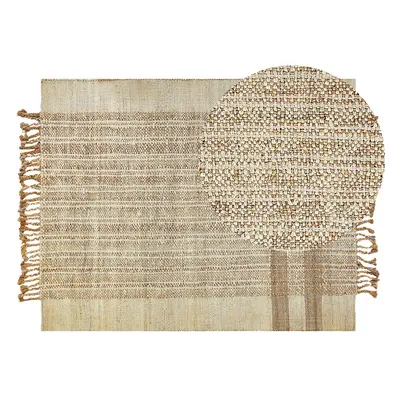 Jute Area Rug x cm Beige ORTAOBA