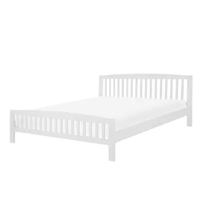 Slatted Bed CASTRES x cm (EU Super King) Wood White