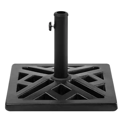 Square Umbrella Base Concrete Black