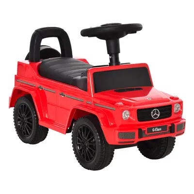 HOMCOM Benz G350 Kids Ride on Sliding Car w/ Under Seat Storage No Power Red