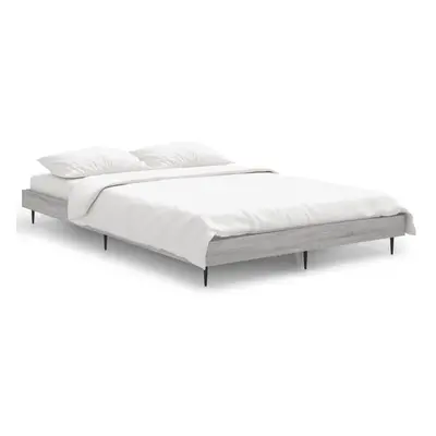 (grey sonoma, x cm) vidaXL Bed Frame Bedroom Platform Bed Frame Bedstead Bed Base Engineered Woo