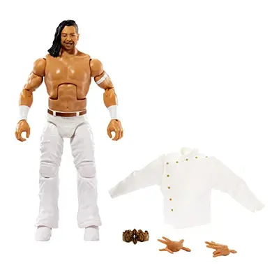 WWE King Nakamura Elite Collection Action Figure, 6-inch Posable Collectible Gift for WWE Fans A