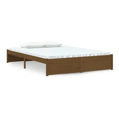 (honey brown, x cm) vidaXL Solid Wood Bed Frame Bedroom Bedstead Bed Base Multi Colours/Sizes