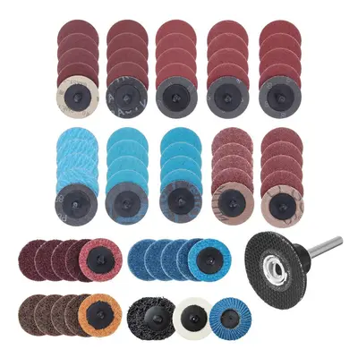 70pcs Sanding Discs Set 2'' Type R Roll Lock Discs Pads Sanding Abrasives US