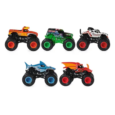 Monster Jam, Official Pit Party 5-Pack of 1:64 Scale Monster Trucks, Kids Toys for Boys and Girl