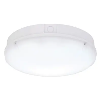 Gloss White IP65 Bulkhead Light - 18W CCT LED Module - 300mm Diameter