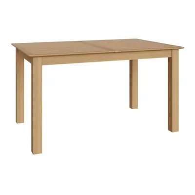 FWStyle Extending Dining Table Oak Veneer 1.4M to 1.7M Natural Oak Finish