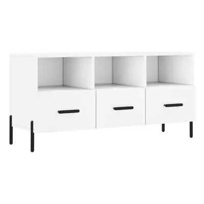 vidaXL TV Cabinet TV Unit Sideboard Media Unit TV Stand White Engineered Wood