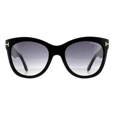 Tom Ford Sunglasses Wallace FT0870 01B Shiny Black Smoke Gradient