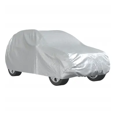 vidaXL Car Cover for SUV with Buckle Straps Full Waterproof Cover Silver