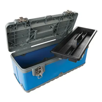 470 x x 210mm Tough Toolbox Power Coated Steel Body Impact Resistant Case