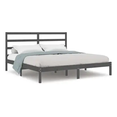 (grey, x cm) vidaXL Solid Wood Pine Bed Frame Wooden Platform Bed Multi Colours Multi Sizes