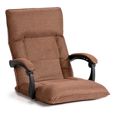 Gaming Floor Chair 14-Position Adjusting Backrest Padded Lazy Sofa