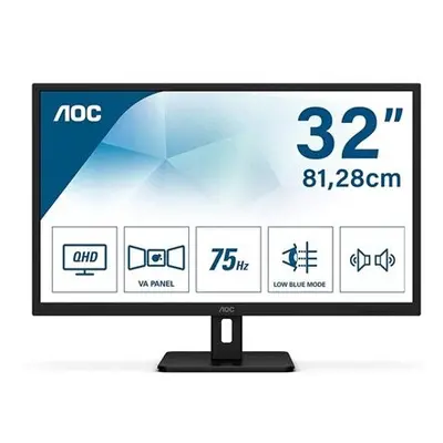 Aoc Q32E2N 31.5" Qhd 75Hz 4Ms Hdmi / Display Port Inc Speakers Ips Monitor Q32E2N