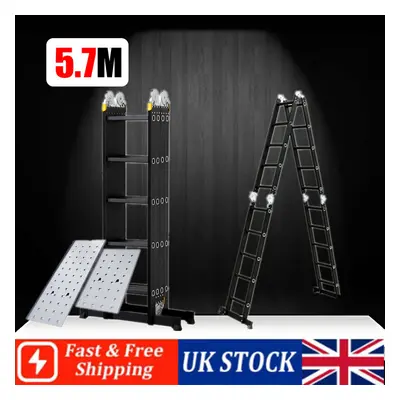 5.7M Combination Ladder Multi-Purpose With Rubber Feet