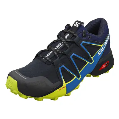 (11) Salomon Speedcross Vario Mens Running Trainers in Navy Blue