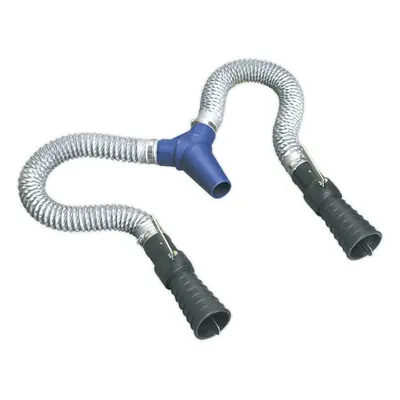 Twin Exhaust Pipe Ducting Adaptor Suitable for ys04141 Exhaust Fume Extractor