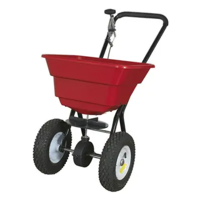 Walk Behind Broadcast Spreader - 37kg Capacity Hopper - Degree Spray