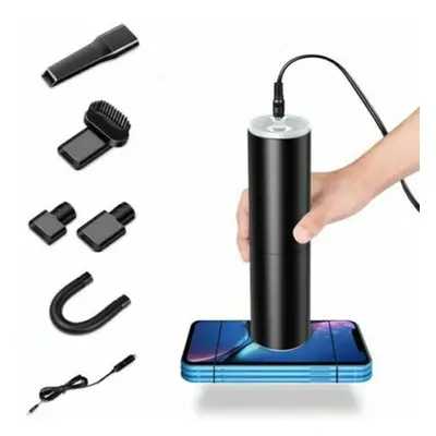 (Black) 120W Handheld Car Home Vacuum Lightweight Portable Auto Vacuum Wet Dry Cleaner