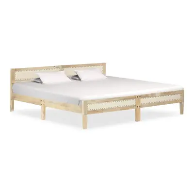 vidaXL Solid Mango Wood Bed Frame 200cm Bedroom Furniture Bedstead Bed Base