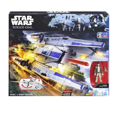 Hasbro Nerf B7101 Star Wars Rogue One Rebel U-Wing Fighter Vehicle Toy