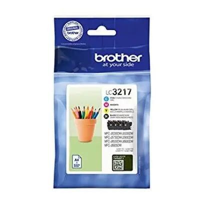 Brother LC-3217 Value Pack Ink Cartridges (Black, Cyan, Yellow and Magenta)