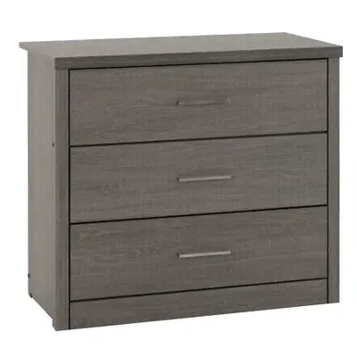 Lisbon Drawer Chest Black Wood Grain