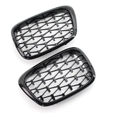 Replacement for BMW E39 525i 528i 530i 540i M5 Front Bumper Kidney Grille Glossy Black