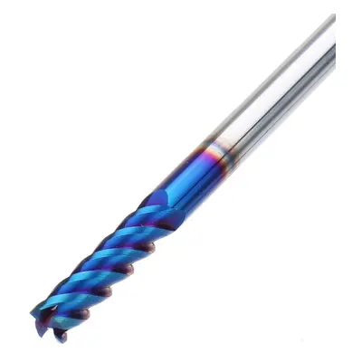 (8mm) 4/5/6/8mm HRC60 Flutes Milling Cutter L100mm Blue NACO Coated Tungsten Carbide Milling Cut