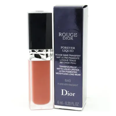 (840 Forever Radiant) Dior Rouge Dior Forever Liquid Transfer-Lipstick 0.20oz/6ml New With Box