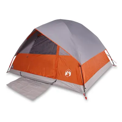 (Grey and orange, x x cm) vidaXL Camping Tent Dome 2-Person Lightweight Tent Dome Tent Blue Wate